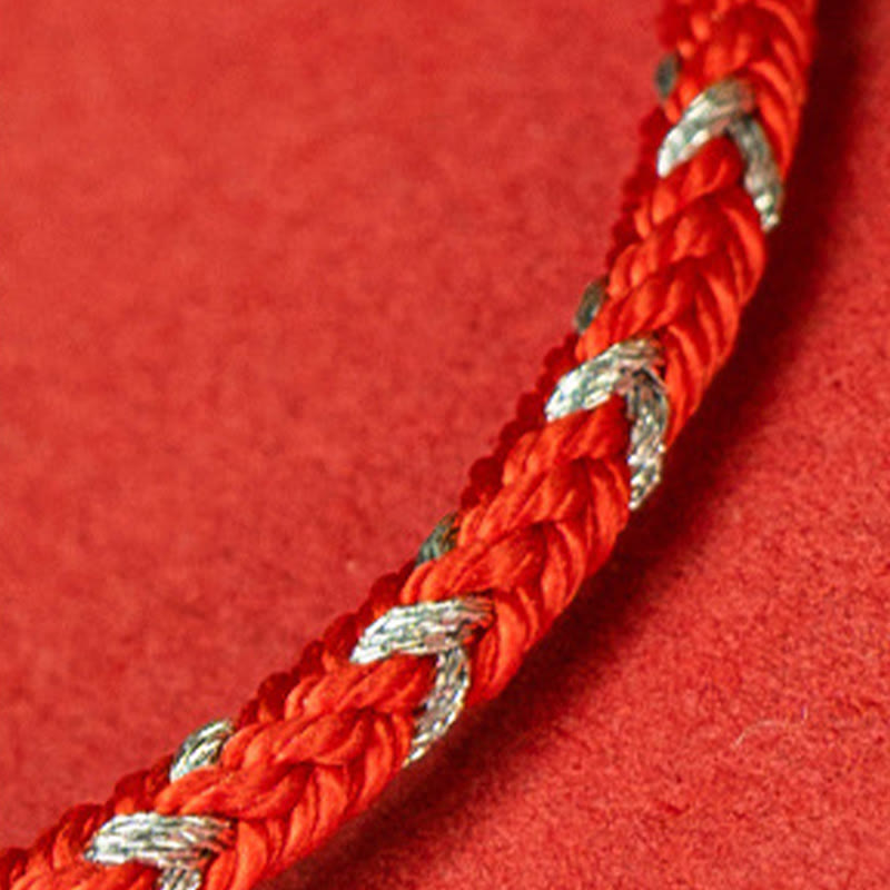 Red String 925 Sterling Silver Safe Luck Bracelet - Image 5