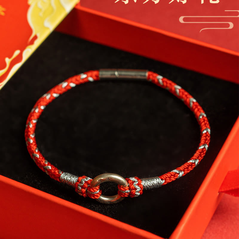 Red String 925 Sterling Silver Safe Luck Bracelet - Image 13
