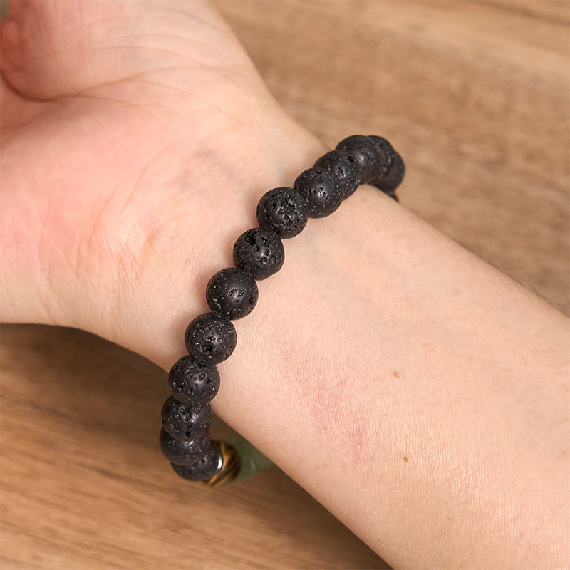 Various Crystals Lava Rock Calm Bracelet - Image 24