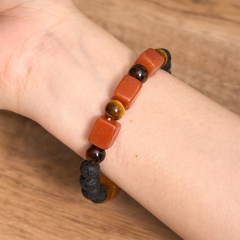 Various Crystals Lava Rock Calm Bracelet - Image 50