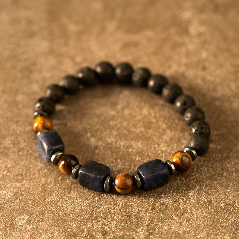 Various Crystals Lava Rock Calm Bracelet - Image 40