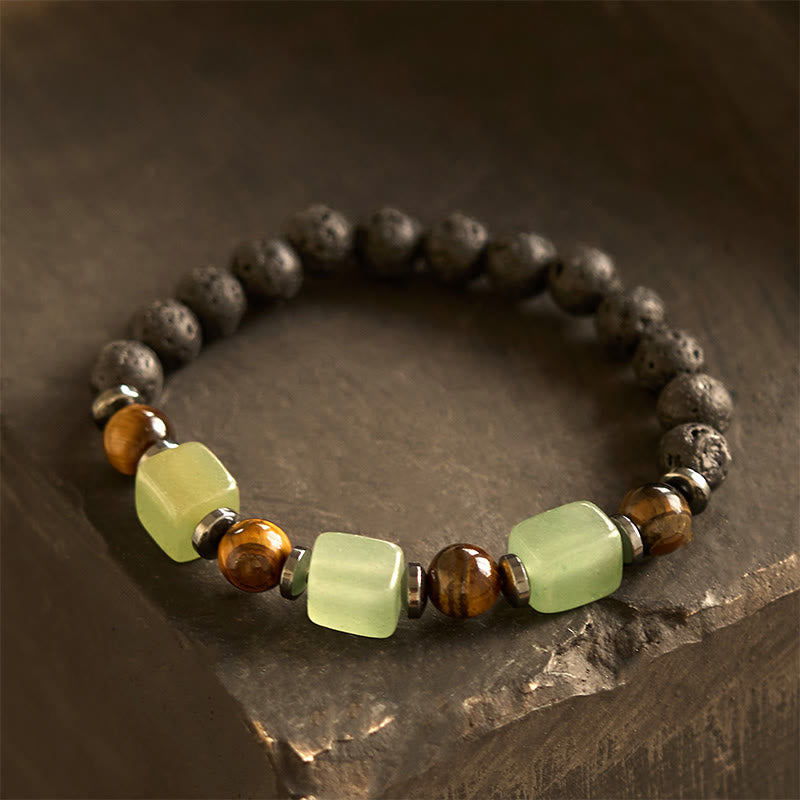 Various Crystals Lava Rock Calm Bracelet - Image 19
