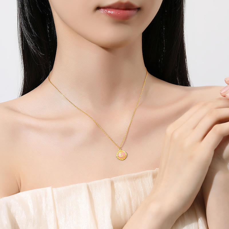 925 Sterling Silver Year Of The Snake Golden Snake Luck Bracelet Necklace Pendant - Image 5