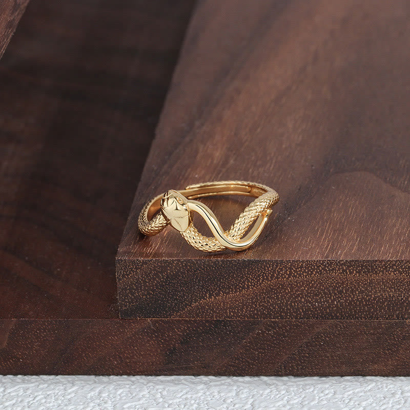 925 Sterling Silver Year Of The Snake Calm Ring - Image 8