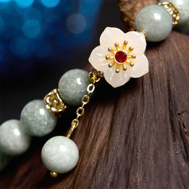 Jade Abundance Flower Bracelet - Image 3
