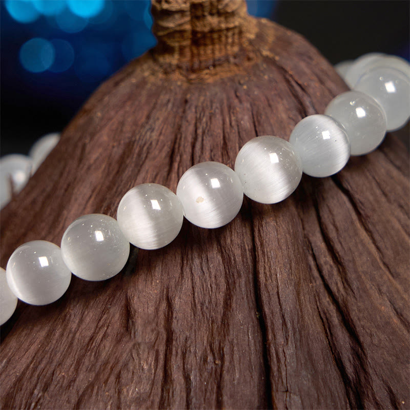 Chrysoberyl Cat's Eye Pink Flowers Support Bracelet - Image 5