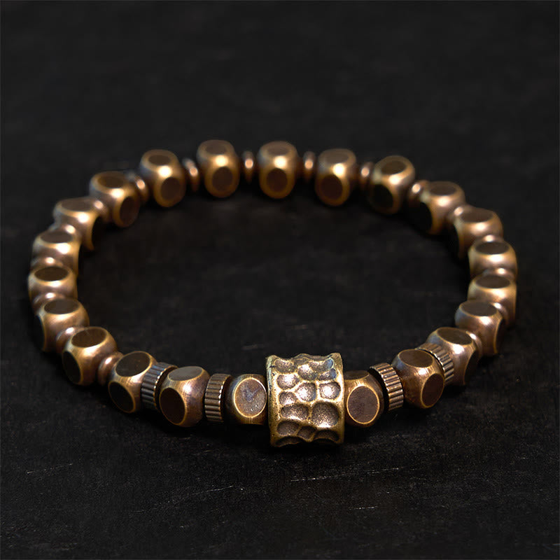 Copper Meteorite Pattern Balance Bracelet