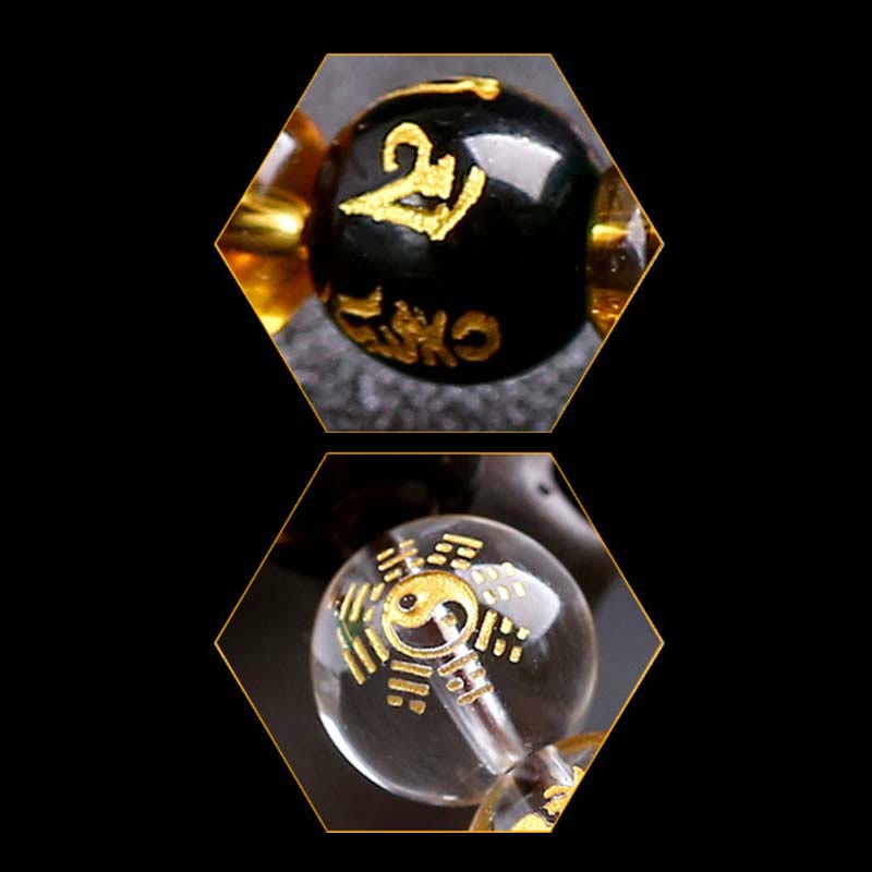 Chinese Zodiac Tiger Eye White Crystal Courage Bracelet - Image 30