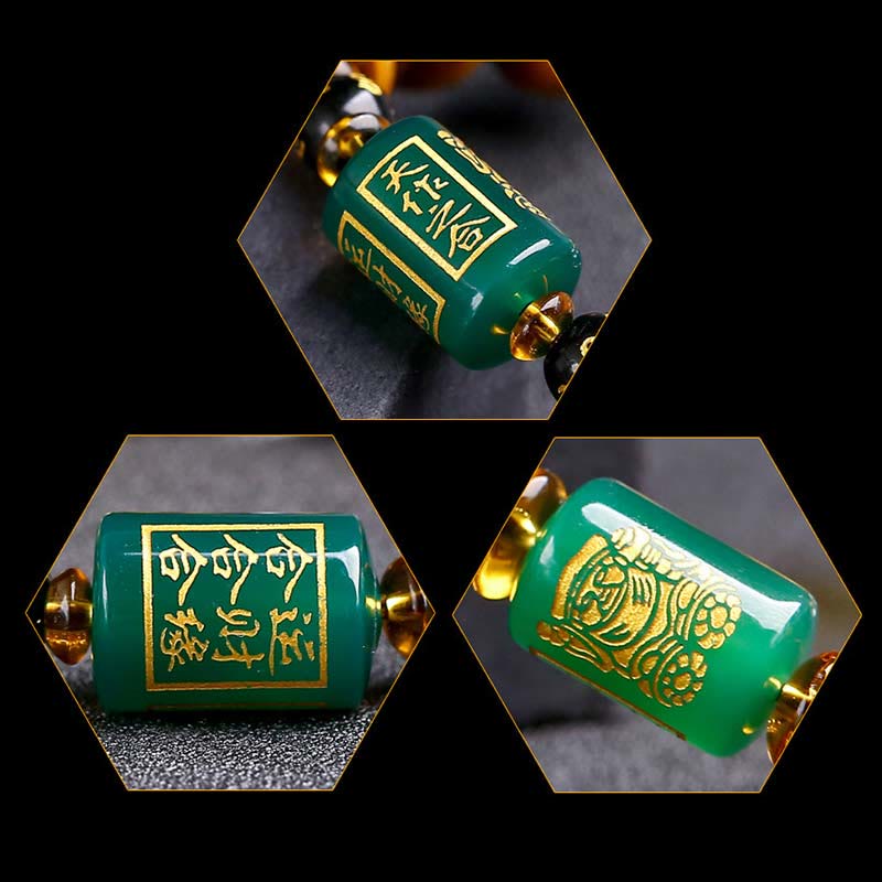 Chinese Zodiac Tiger Eye White Crystal Courage Bracelet - Image 29