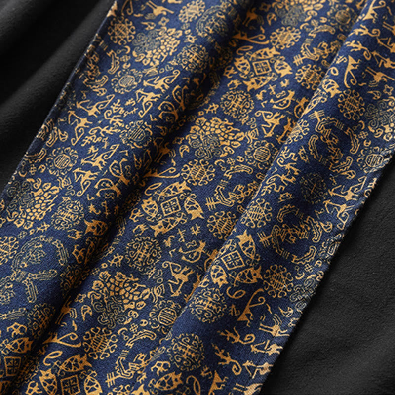 Fall Men's Cotton Mid-length Coat Double-sided Jacket - Image 14