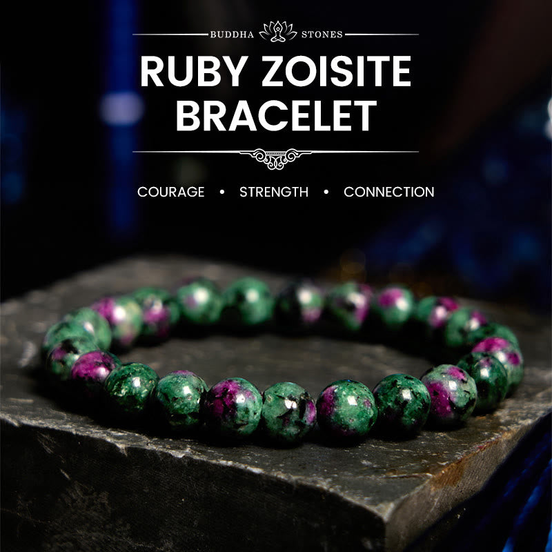 Ruby Zoisite Connection Bracelet