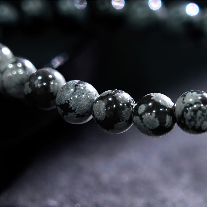 Snowflake Obsidian Balance Bracelet - Image 8