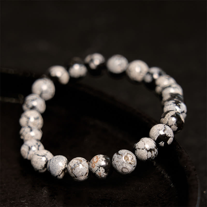 Snowflake Obsidian Balance Bracelet - Image 3