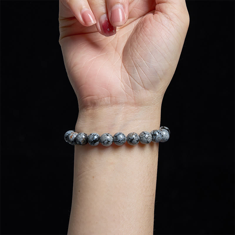 Snowflake Obsidian Balance Bracelet - Image 5