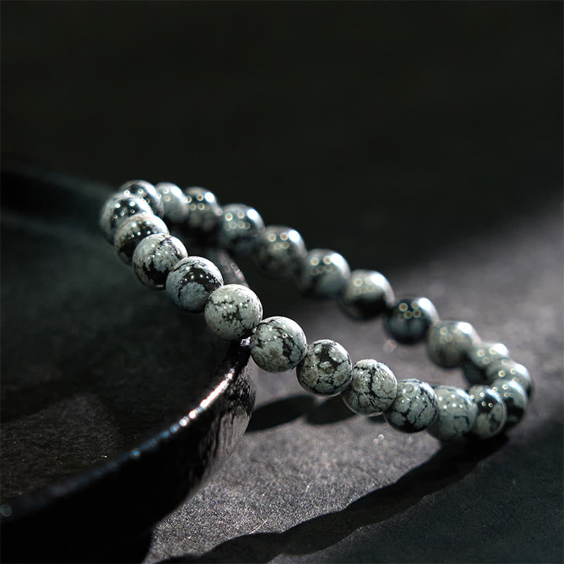 Snowflake Obsidian Balance Bracelet - Image 7