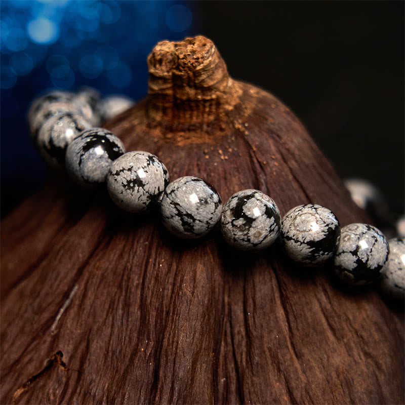 Snowflake Obsidian Balance Bracelet - Image 4