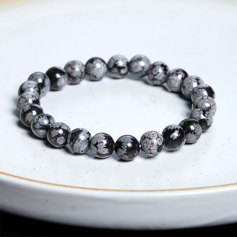 Snowflake Obsidian Balance Bracelet - Image 9