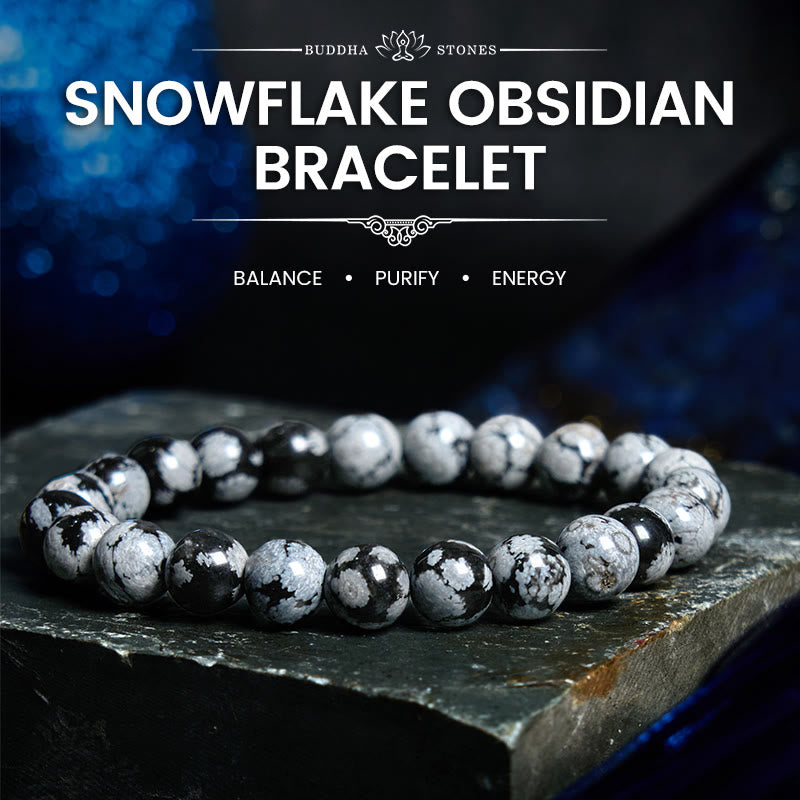 Snowflake Obsidian Balance Bracelet
