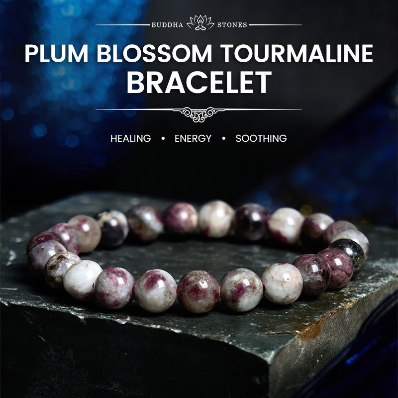 Plum Blossom Tourmaline Balance Bracelet