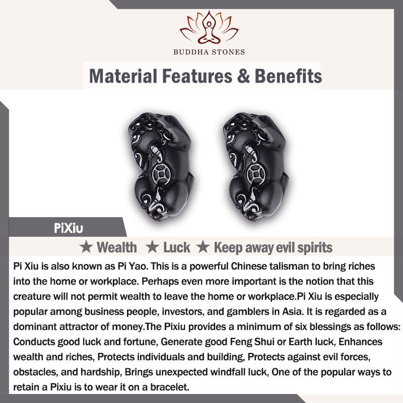 Pi Xiu Carrying Fu Character Six True Words 'om Mani Padme Hum' Copper Brass Beads Wealth Bracelet Bangle - Image 5