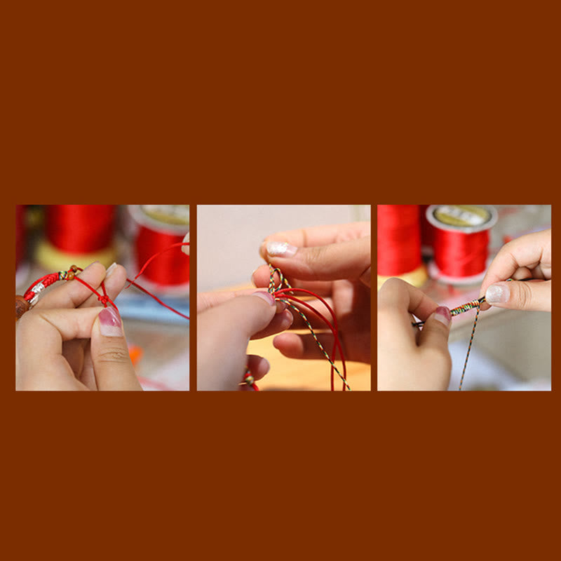 Jade Abacus Bead Prosperity Red String Rope Bracelet - Image 18