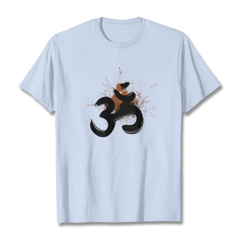 OM Sanskrit Design Cotton Tee T-shirt - Image 11