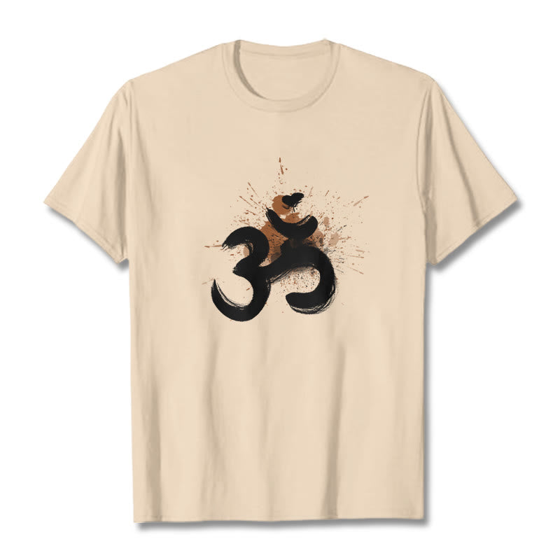 OM Sanskrit Design Cotton Tee T-shirt - Image 12