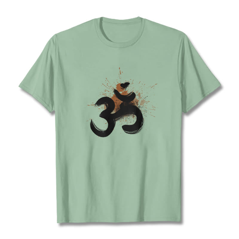 OM Sanskrit Design Cotton Tee T-shirt - Image 18