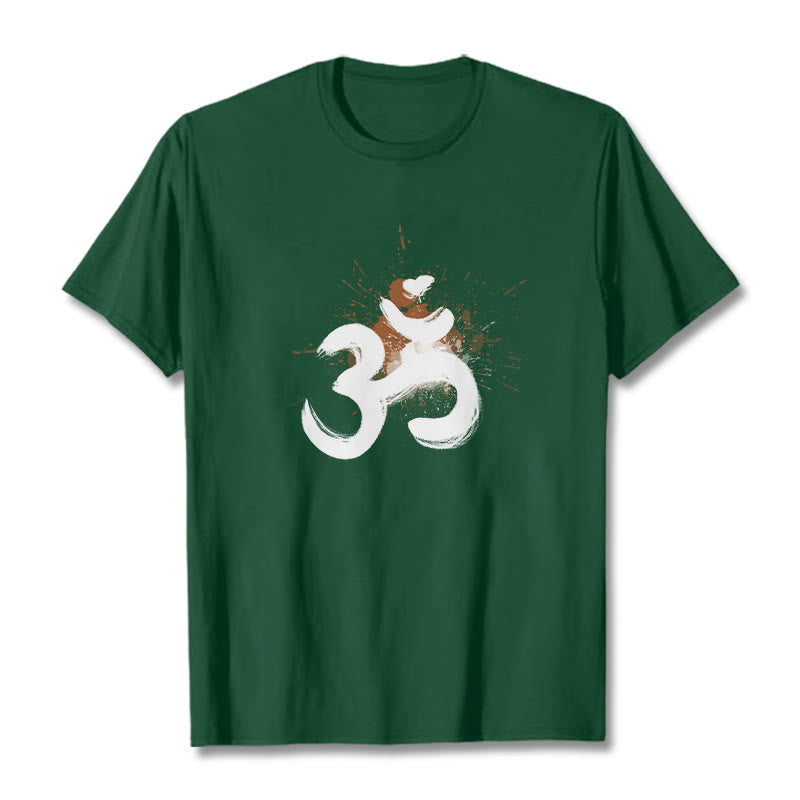 OM Sanskrit Design Cotton Tee T-shirt - Image 9