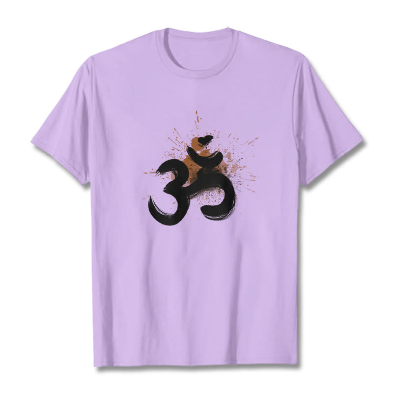 OM Sanskrit Design Cotton Tee T-shirt - Image 14