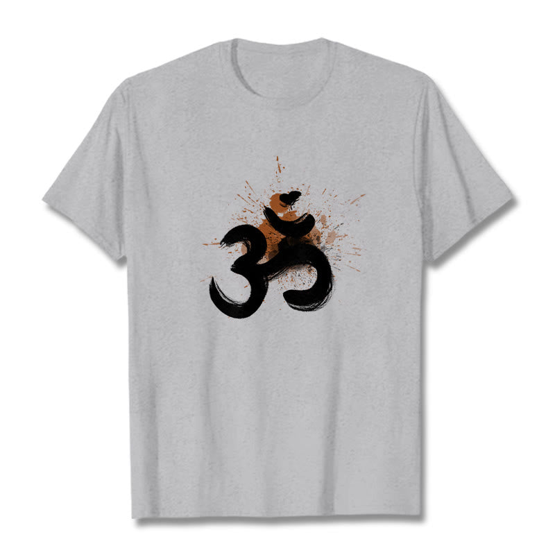 OM Sanskrit Design Cotton Tee T-shirt - Image 20