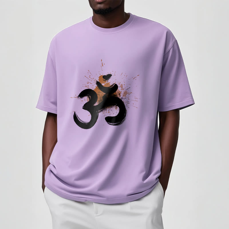 OM Sanskrit Design Cotton Tee T-shirt - Image 15