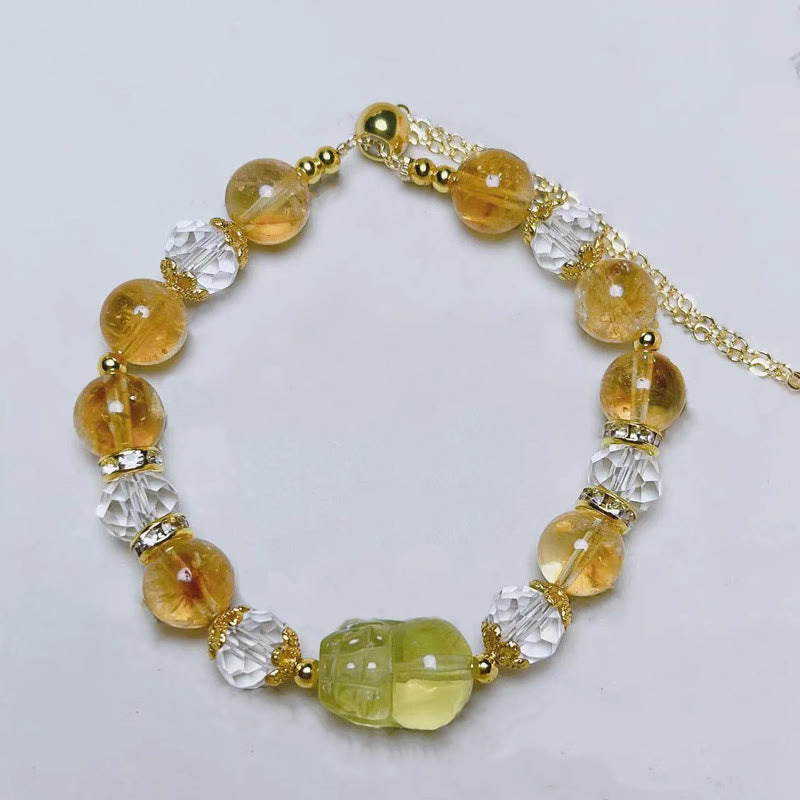 Natural Citrine Pixiu Prosperity Bracelet - Image 4