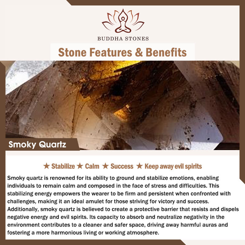 Natural Citrine Smoky Quartz Tiger Eye Duobao Crystal Prosperity Bracelet - Image 7