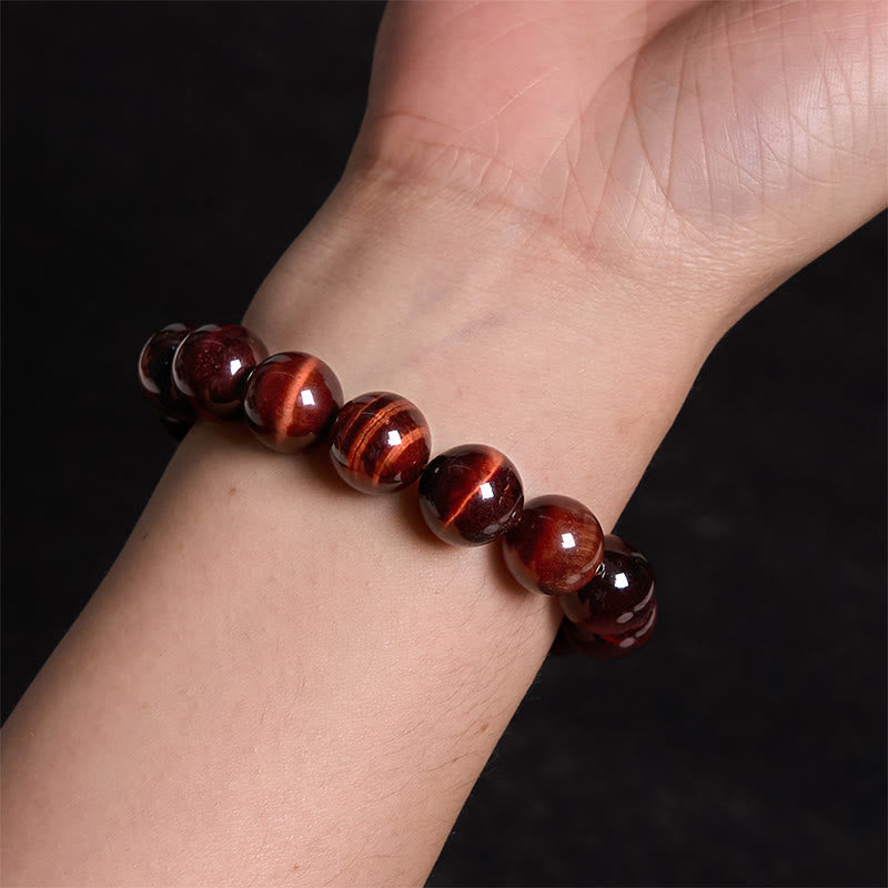Natural Tiger Eye Healing Bead Bracelet - Image 24