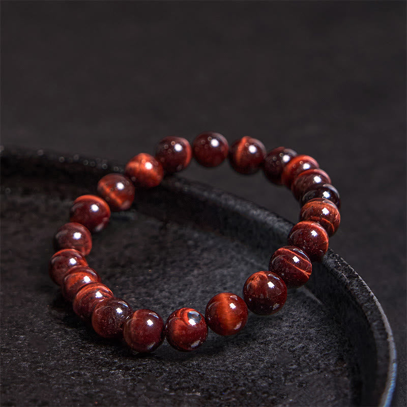 Natural Tiger Eye Healing Bead Bracelet - Image 8
