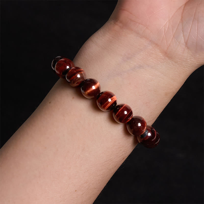 Natural Tiger Eye Healing Bead Bracelet - Image 13
