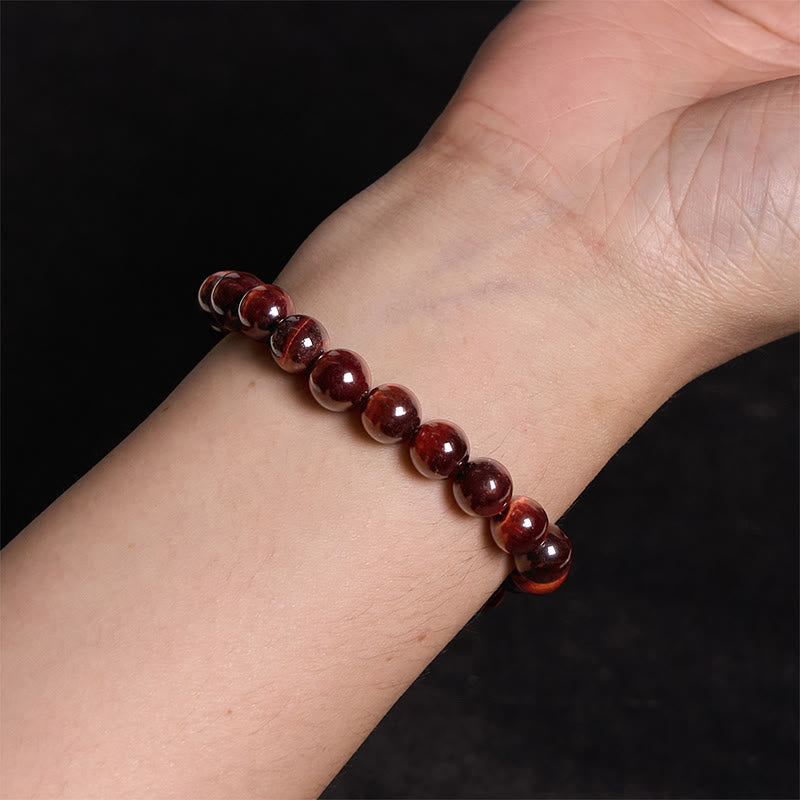 Natural Tiger Eye Healing Bead Bracelet - Image 3