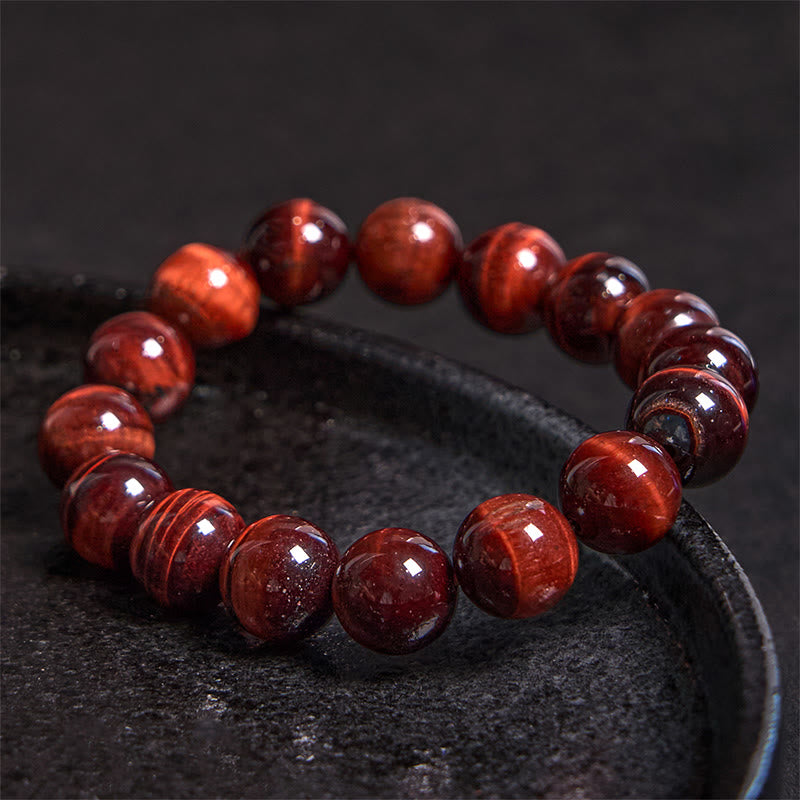 Natural Tiger Eye Healing Bead Bracelet - Image 18