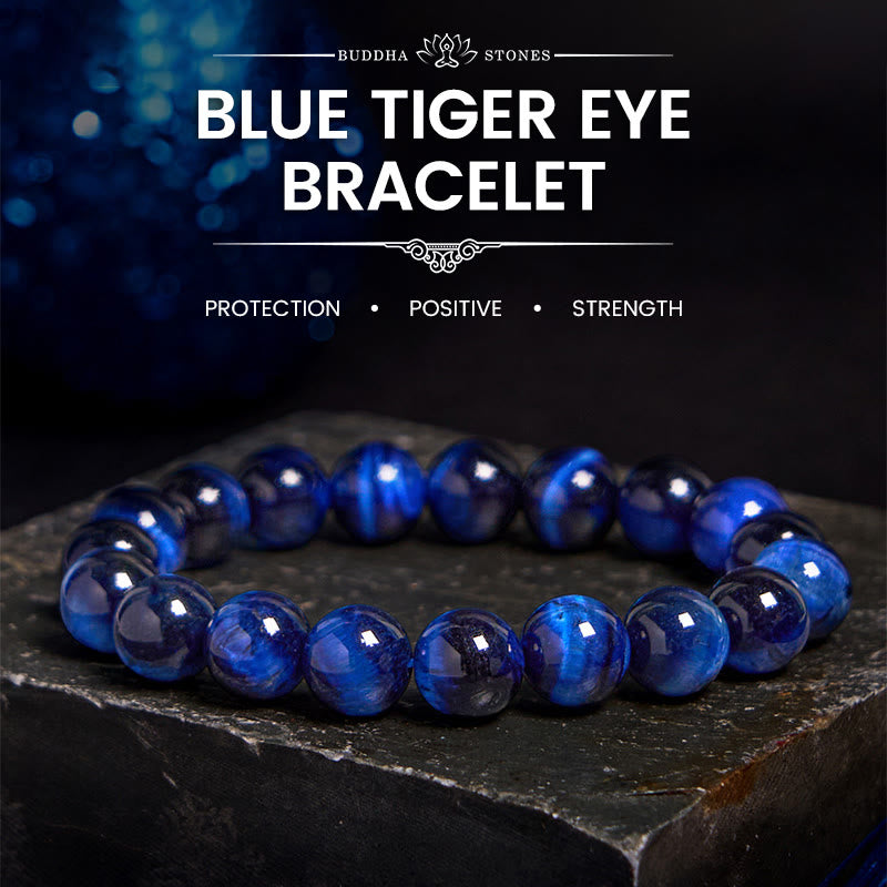 Blue Tiger Eye Protection Bracelet