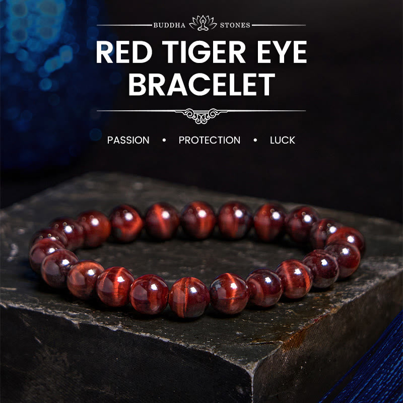 Natural Tiger Eye Healing Bead Bracelet