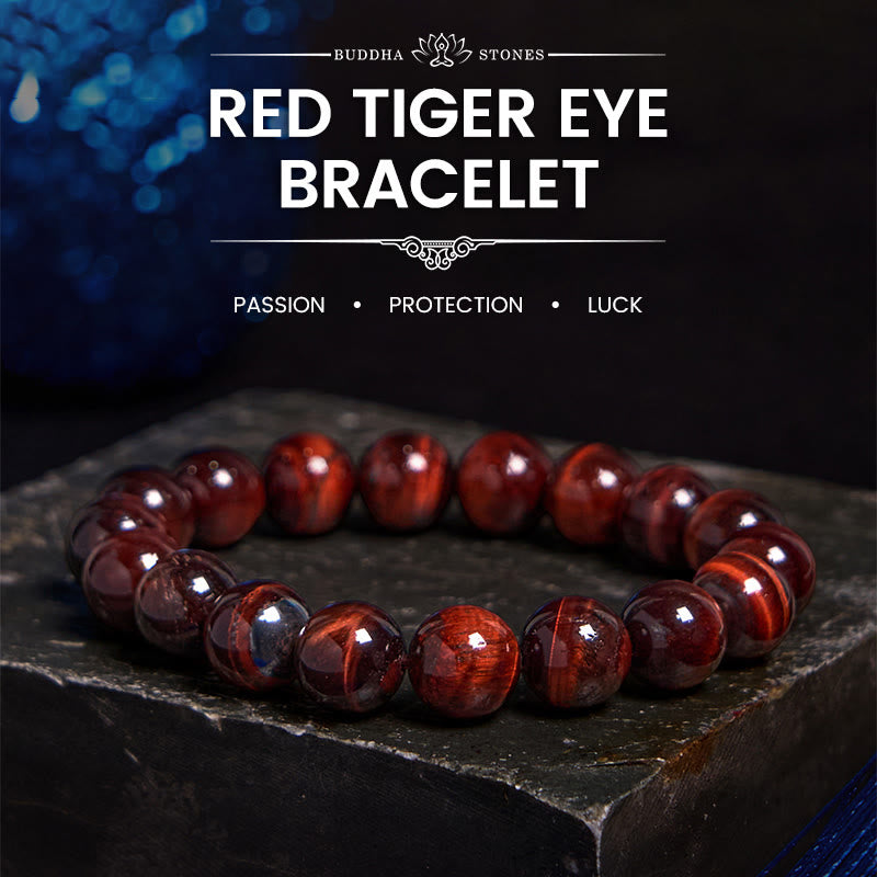 Natural Tiger Eye Healing Bead Bracelet - Image 10