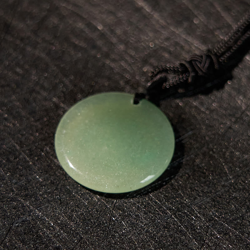 Swastika Lotus Pattern Natural Various Crystal Black Obsidian Purification Necklace Pendant - Image 18