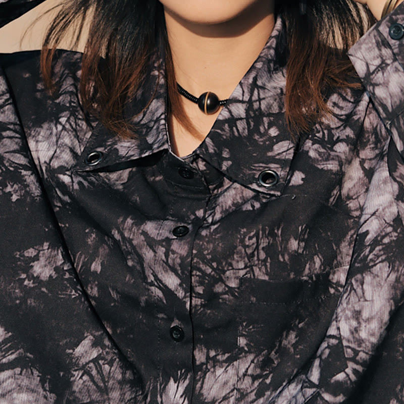 Ebony Wood Copper Brass Balance Ball Cuboid Double Wrap Bracelet Necklace - Image 11