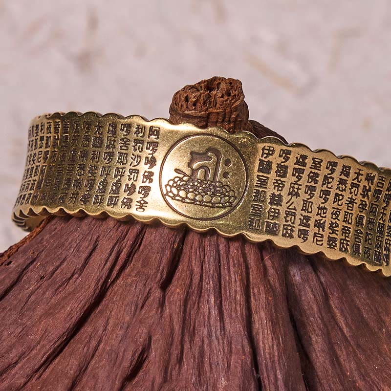 Great Compassion Mantra Copper Brass Luck Self Care Bracelet Bangle - Image 4