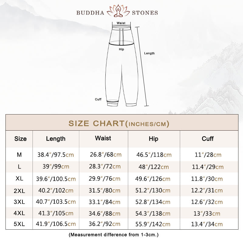 Cotton Men's Drawstring Harem Pants With Pockets - Image 6