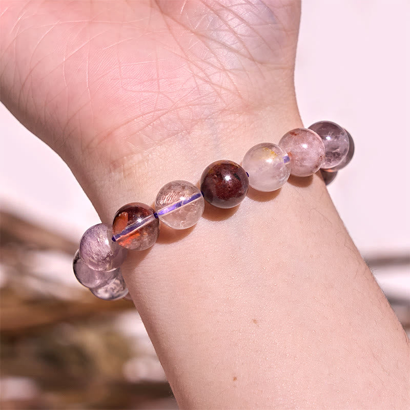 Natural Purple Phantom Love Wisdom Bracelet - Image 6