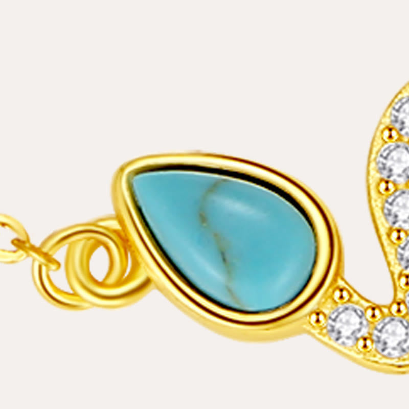 925 Sterling Silver Turquoise Opal Year Of The Snake Protection Bracelet - Image 3