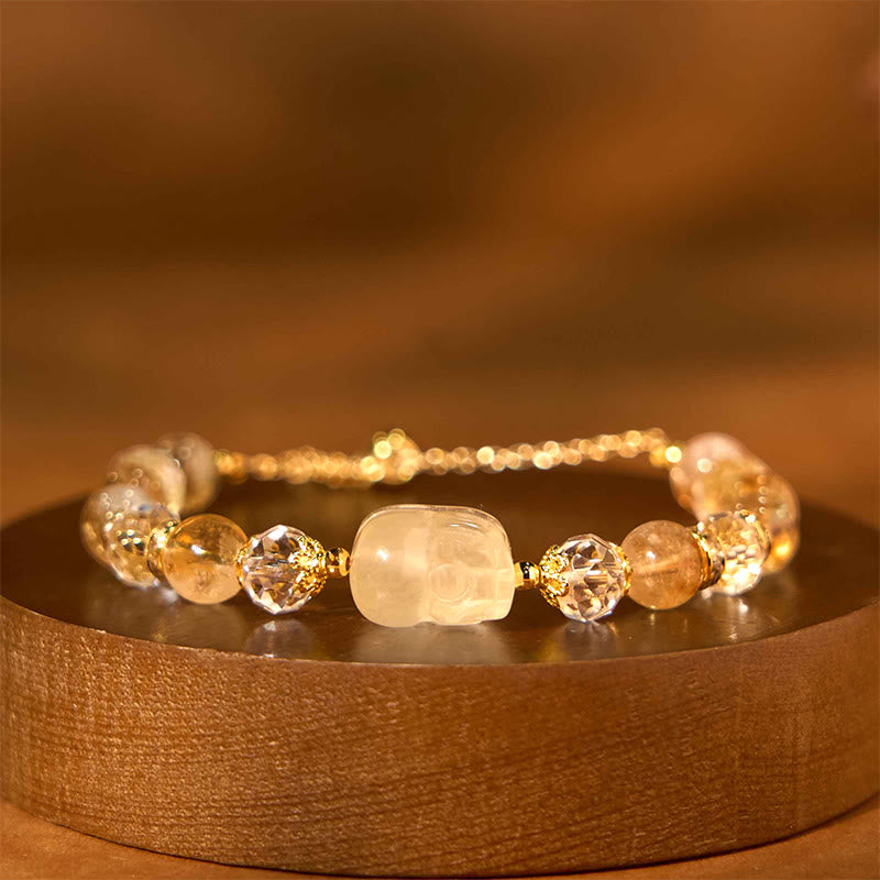 Natural Citrine Pixiu Prosperity Bracelet - Image 2