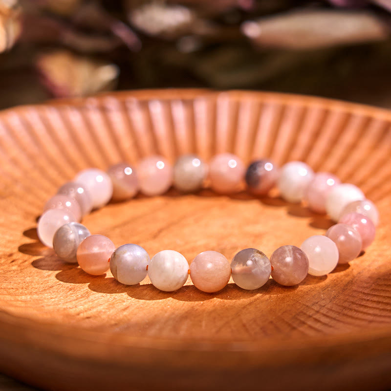 Peach Moonstone Healing Bracelet